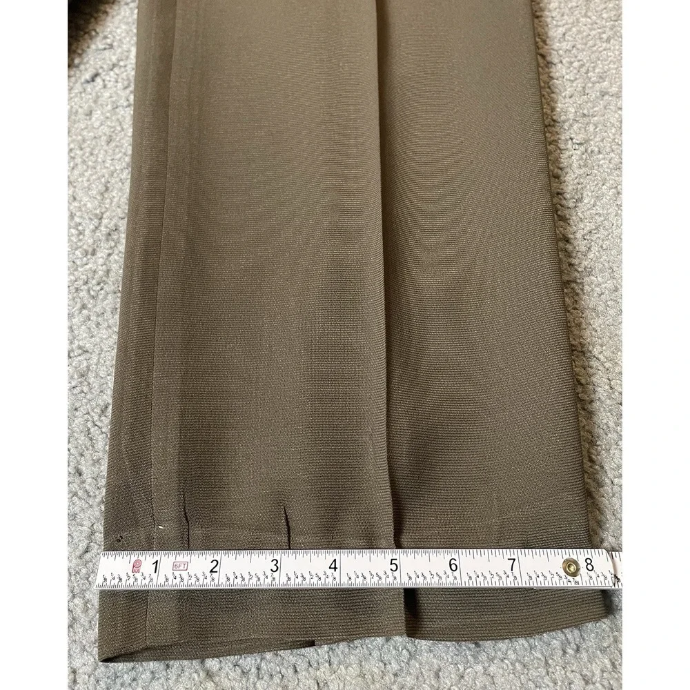 70s Rafaela 2Pc Tailored Pantsuit Womens Sz 6/8 Taupe Beige Career Business READ - Picture 14 of 16